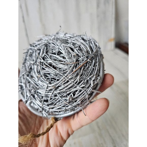 Glitter Robin egg nest decor spring Easter silver Xmas tree - Picture 5 of 8